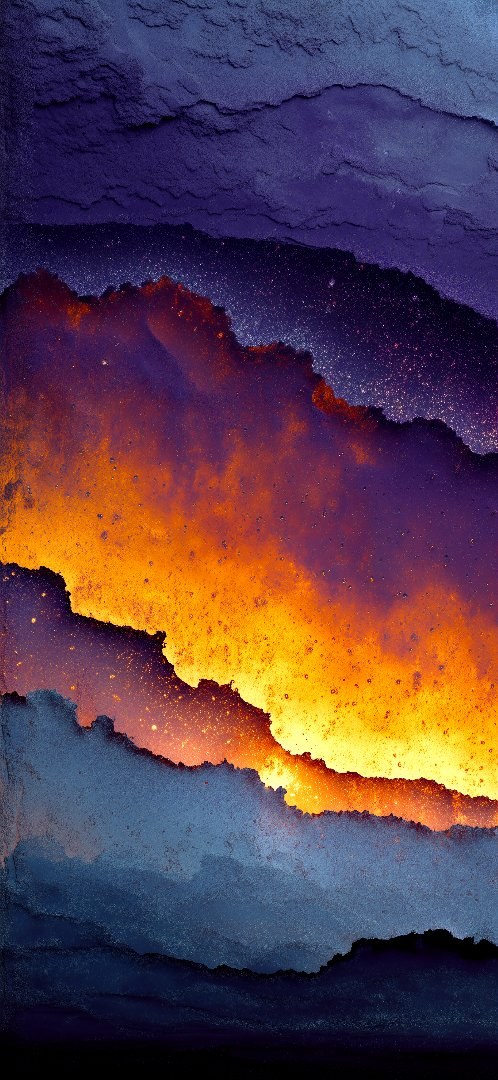 Purple lava orange fire abstract wallpaper